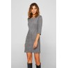 Robe stretch en similicuir