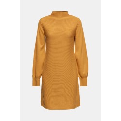 Robe-pull à manches ballon, 100 % coton