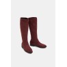 Bottes stretch en textile d'aspect daim