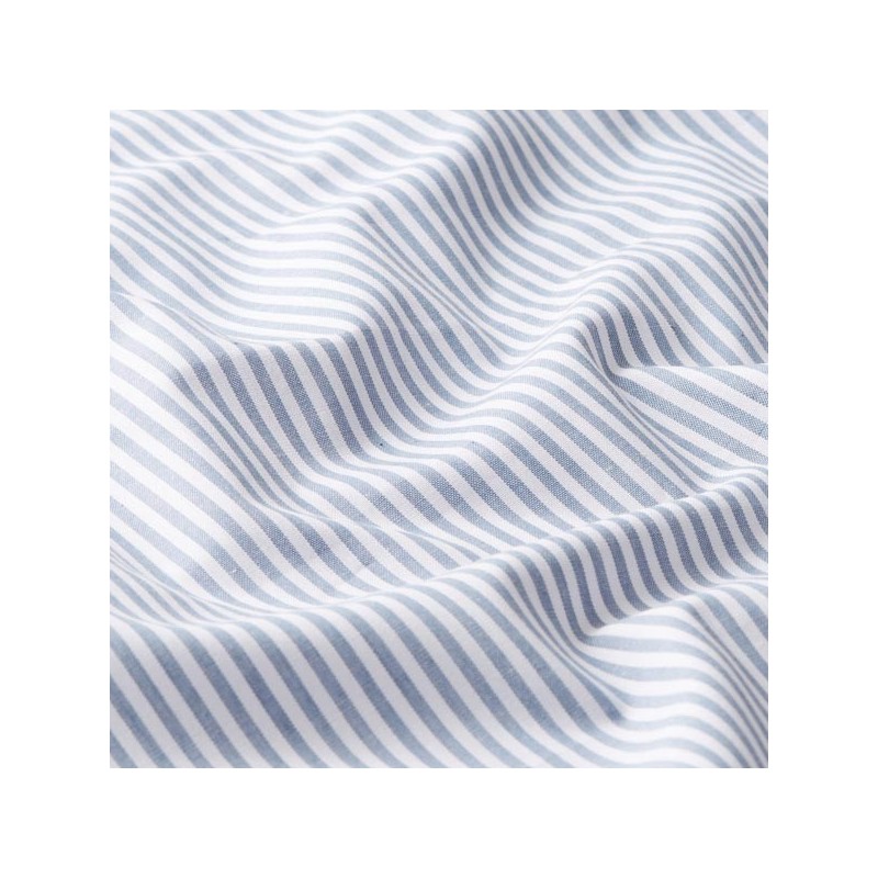 Tissu popeline coton rayures | Léger & résistant