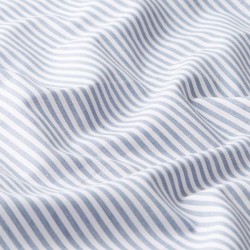 Pack de 3 rouleaux de tissu : Popeline coton rayé + coton enduit maritime + tissu d'extérieur